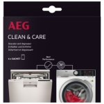 AEG A6WMDW06 Clean & Care Kit für Waschmaschinen und Geschirrspüler. Inhalt: 6 Beutel AEG A6WMDW06 Clean & Care Kit für Waschmaschinen und Geschirrspüler. Inhalt: 6 Beutel
